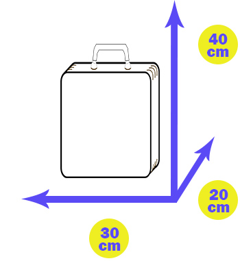 40-30-20 handbagage afmeting